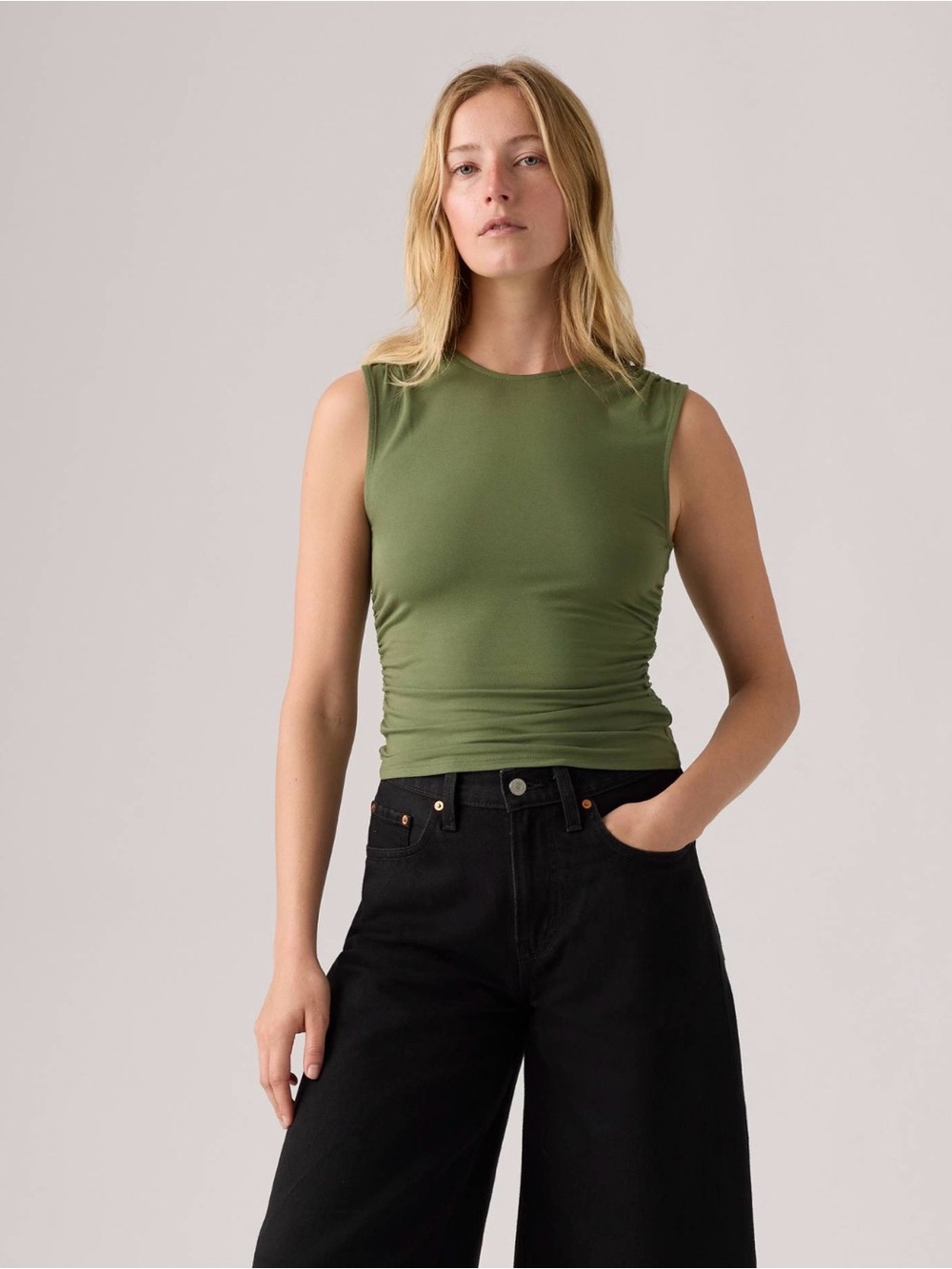 Levi’s Crystal Ruched Top